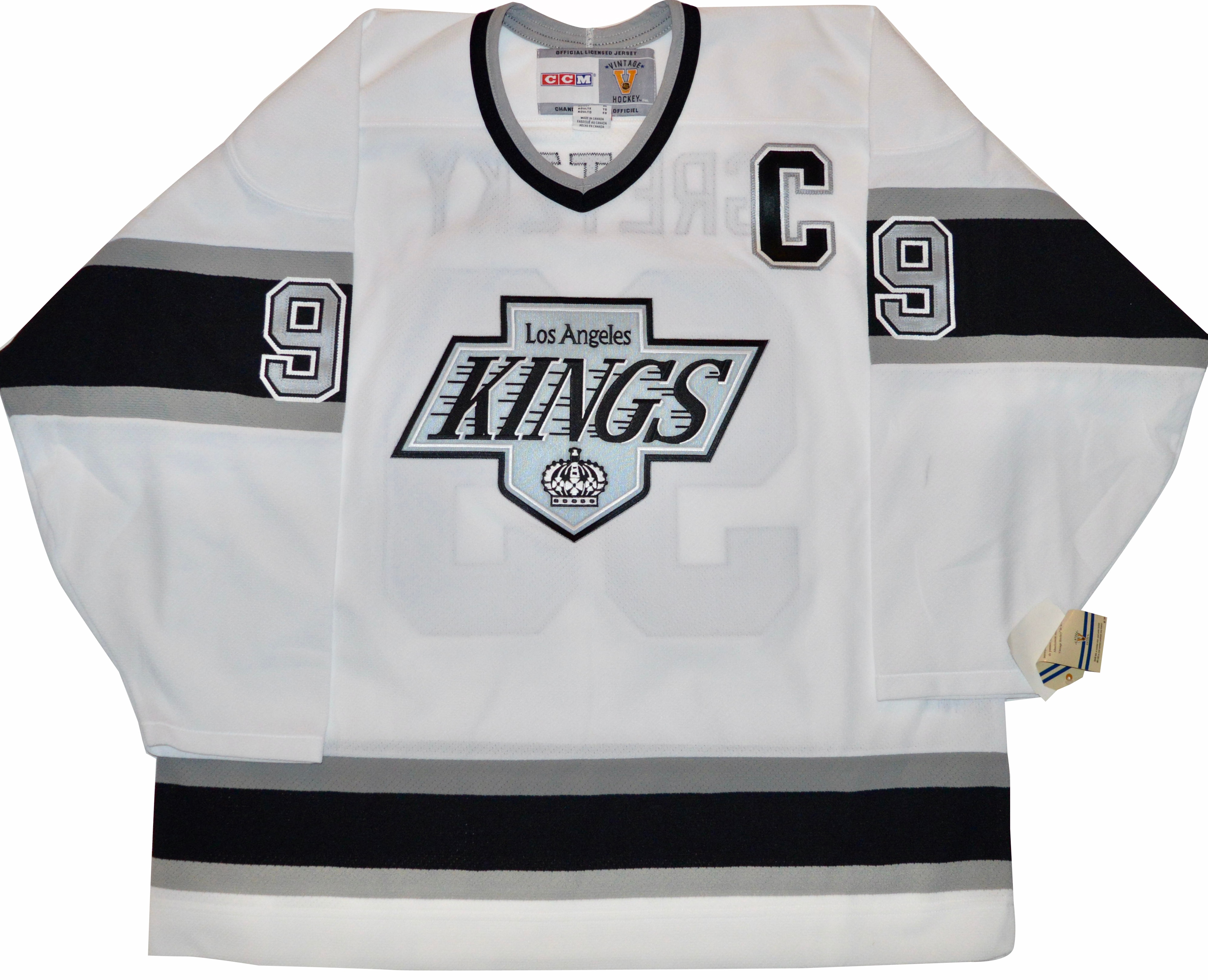 Upper Deck Authenticated Wayne Gretzky Los Angeles Kings Road CCM Jersey
