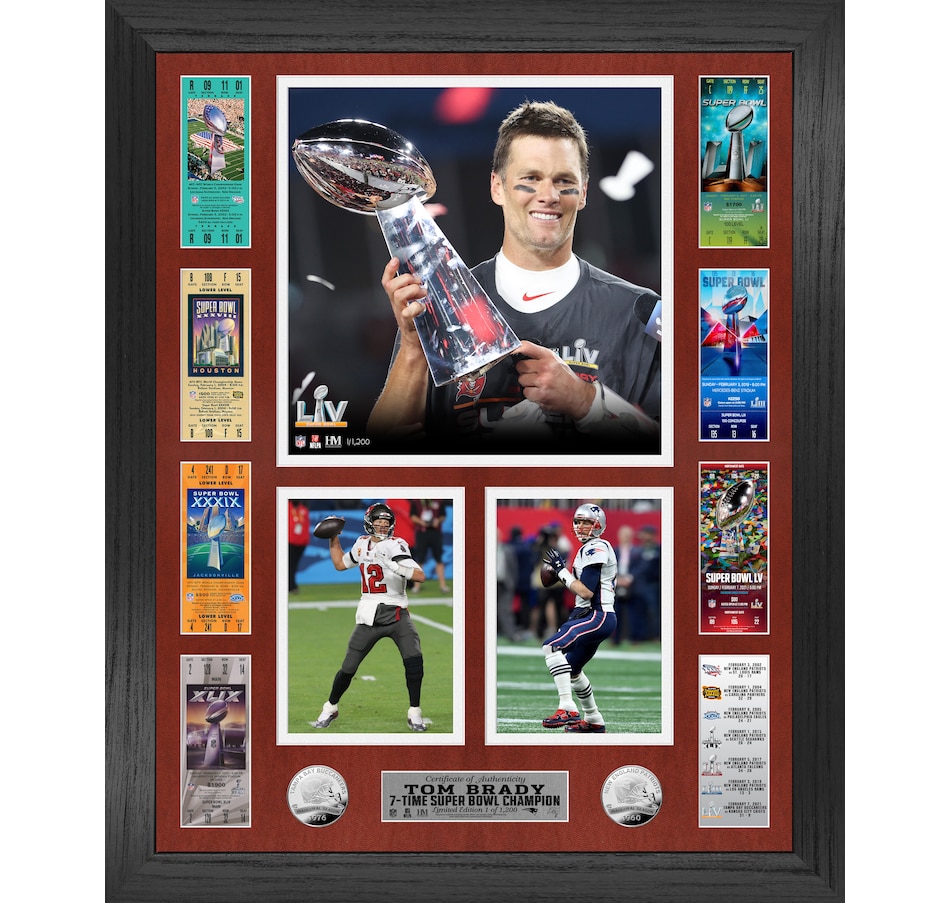 Sports Sports Memorabilia Prints & Frames Tom Brady 7Time Super