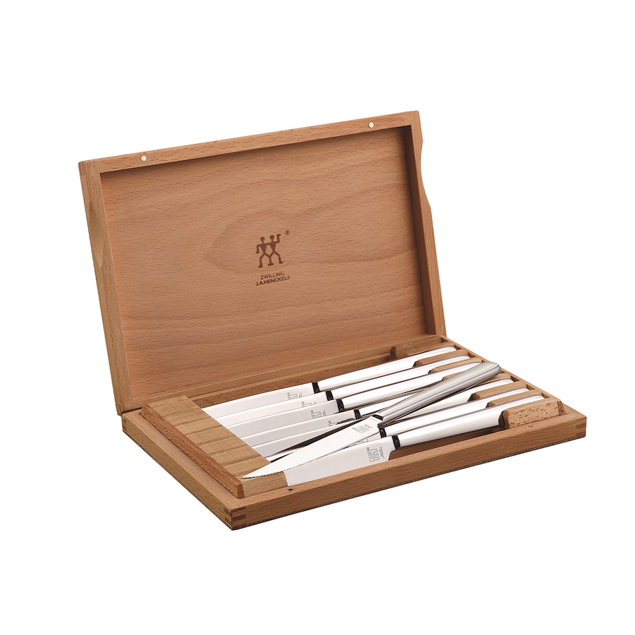 Image 670181.jpg, Product 670-181 / Price $159.99, Zwilling 8-Piece Stainless Steel Steak Knife Set with Contemporary Woodcase from Zwilling on TSC.ca's Kitchen department