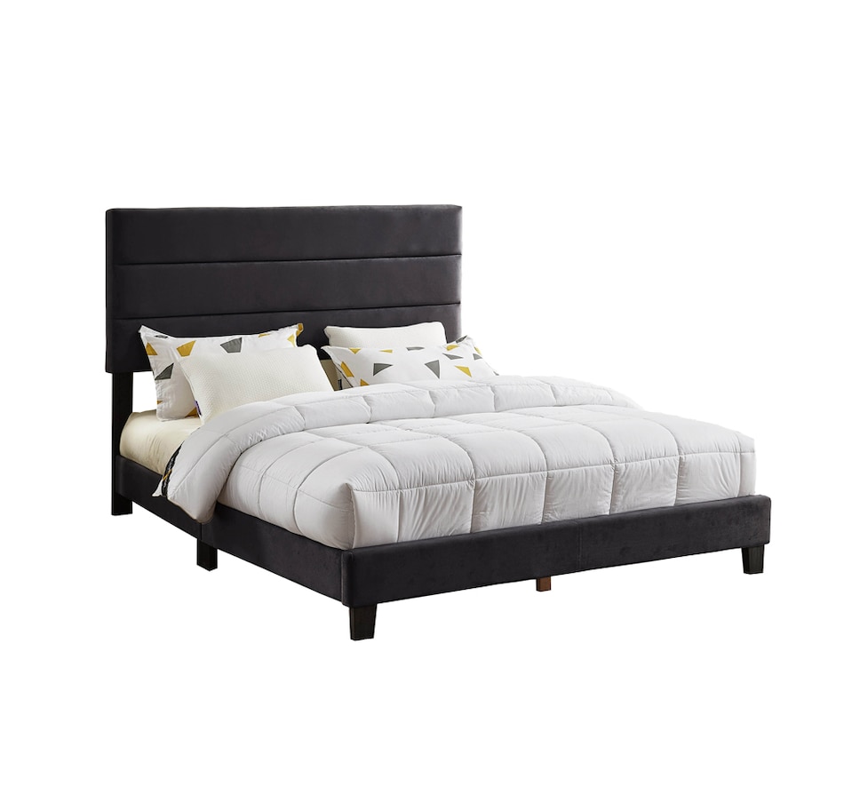 Image 670838_CHR.jpg, Product 670-838 / Price $374.99 - $454.99, Titus Adjustable Platform Velvet Bed from Titus Furniture on TSC.ca's Home & Garden department