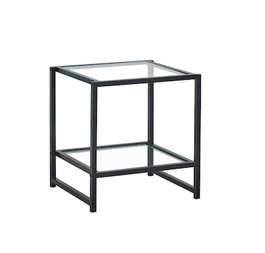 Titus Black Metal Nightstand