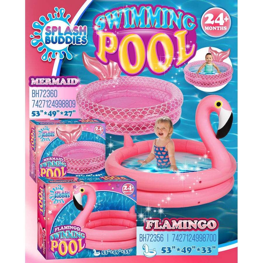 Image 671132_ALTMORE1.jpg, Product 671-132 / Price $19.88, Splash Buddies Inflatable 2-Ring Pool - Mermaid from Splash Buddies on TSC.ca's Home & Garden department