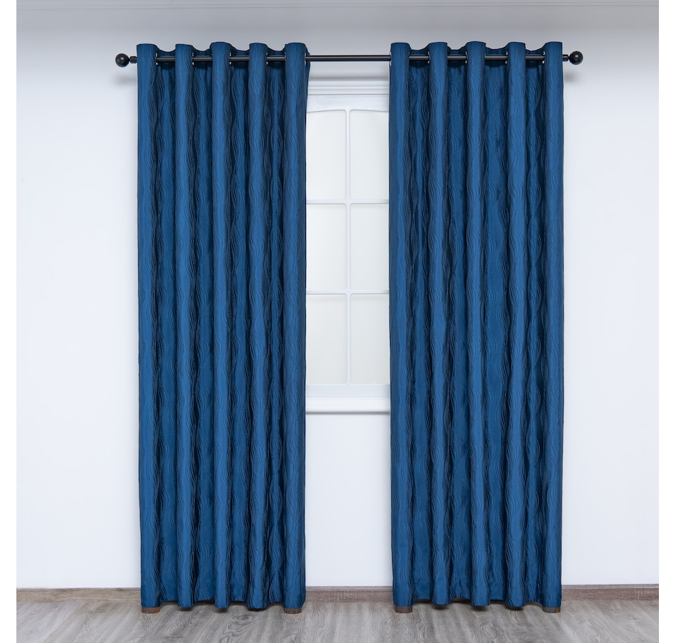 Image 672603_NVY.jpg, Product 672-603 / Price $133.99, Gouchee Home Surf Curtain Panel 54" x 96" (Set of 2) from Gouchee Home on TSC.ca's Home & Garden department