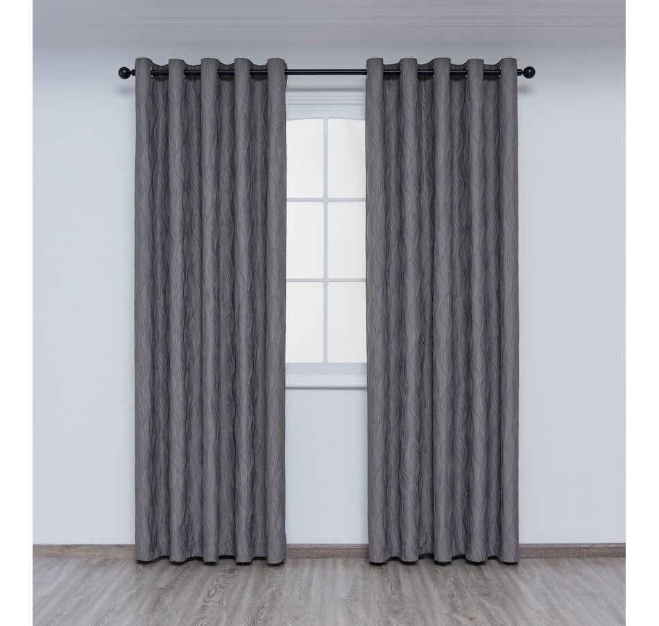 Image 672603_SIL.jpg, Product 672-603 / Price $133.99, Gouchee Home Surf Curtain Panel 54" x 96" (Set of 2) from Gouchee Home on TSC.ca's Home & Garden department