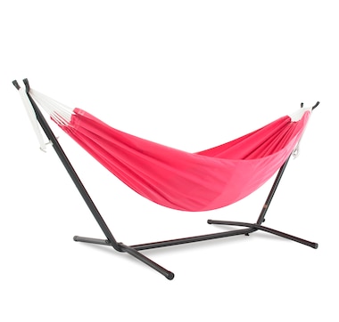 Vivere Double Polyester Hammock with Stand