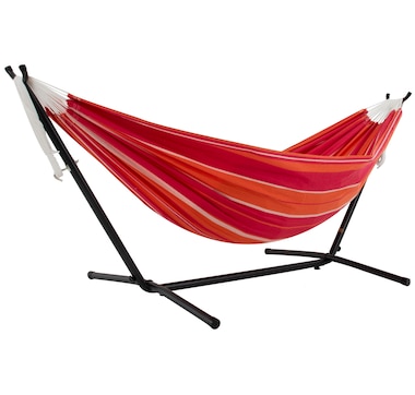 Vivere Cotton Double Hammock with Stand (9ft)