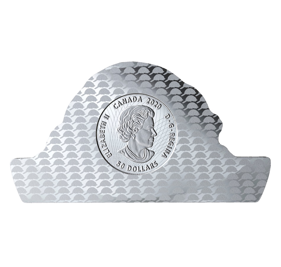 Image 674113_ALTMORE1.jpg, Product 674-113 / Price $329.95, 2020 Three Ounce $50 Beaver Real Shape Fine Silver Coin from Royal Canadian Mint (RCM) on TSC.ca's Coins department