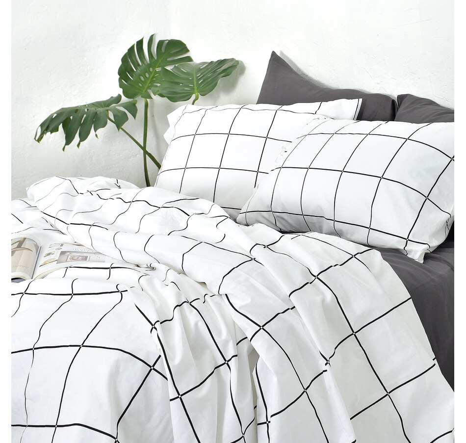 Image 677083.jpg , Product 677-083 / Price $64.59 - $74.99 , Seasons Collection 100% Organic Cotton Neat Checker Sheet Sets from Seasons Collection on TSC.ca's Home & Garden department