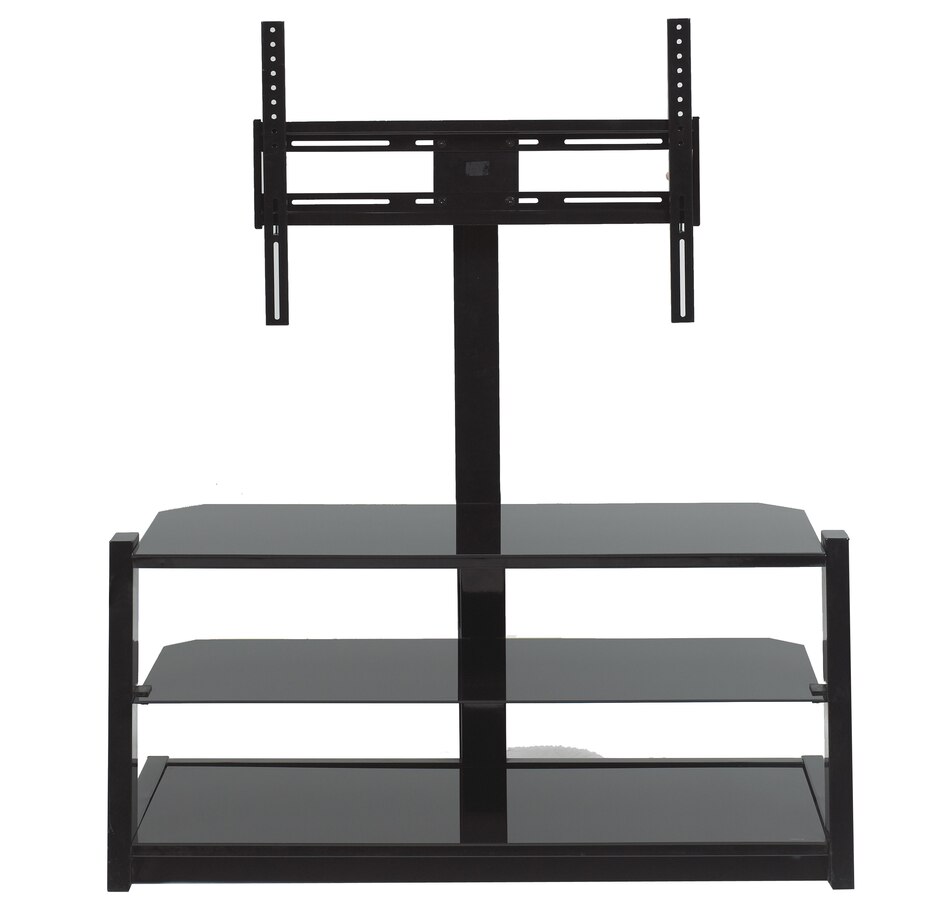Bras Stanford Black Tv Stand With Mounting Rack