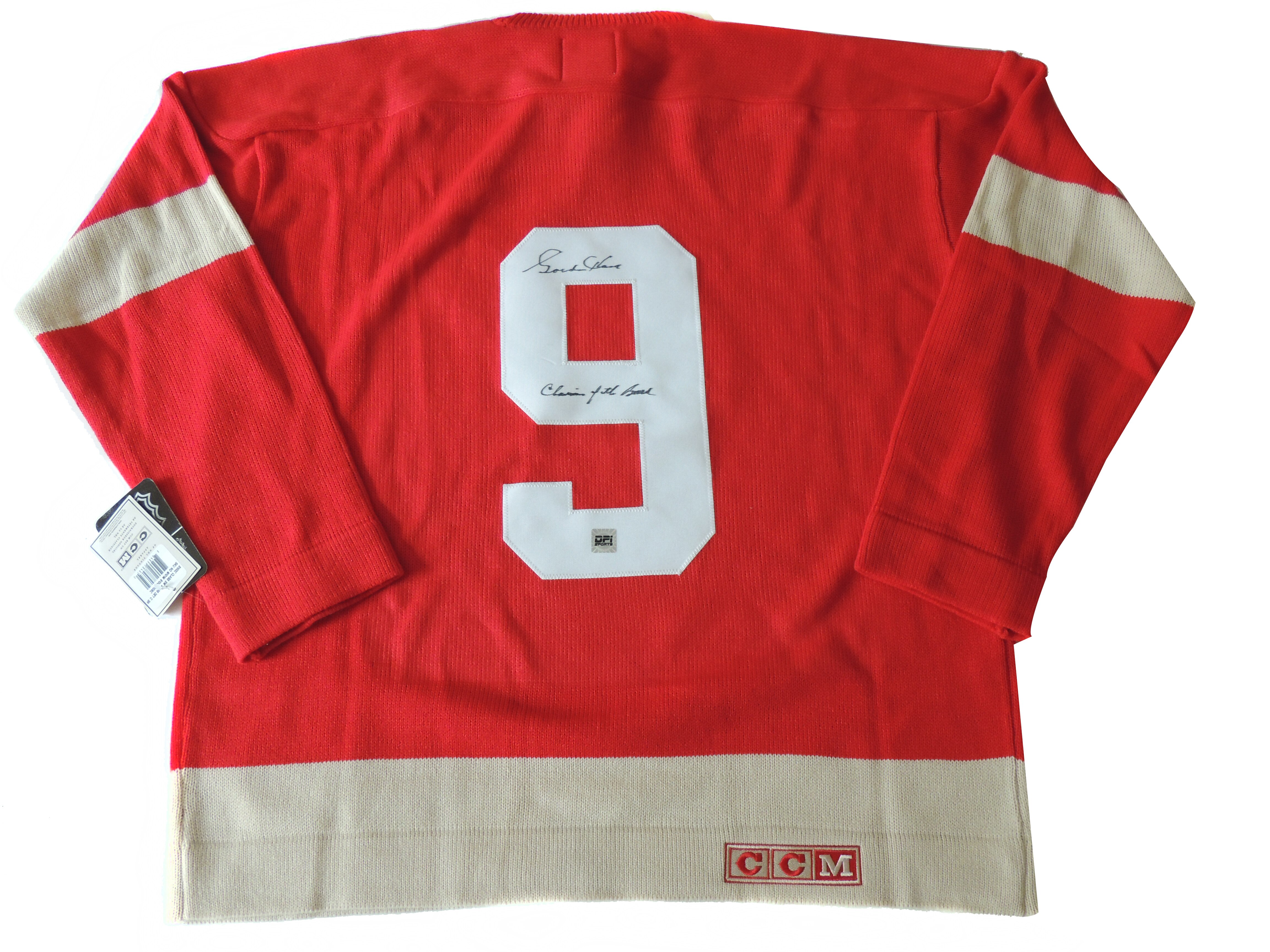 gordie howe signed jersey