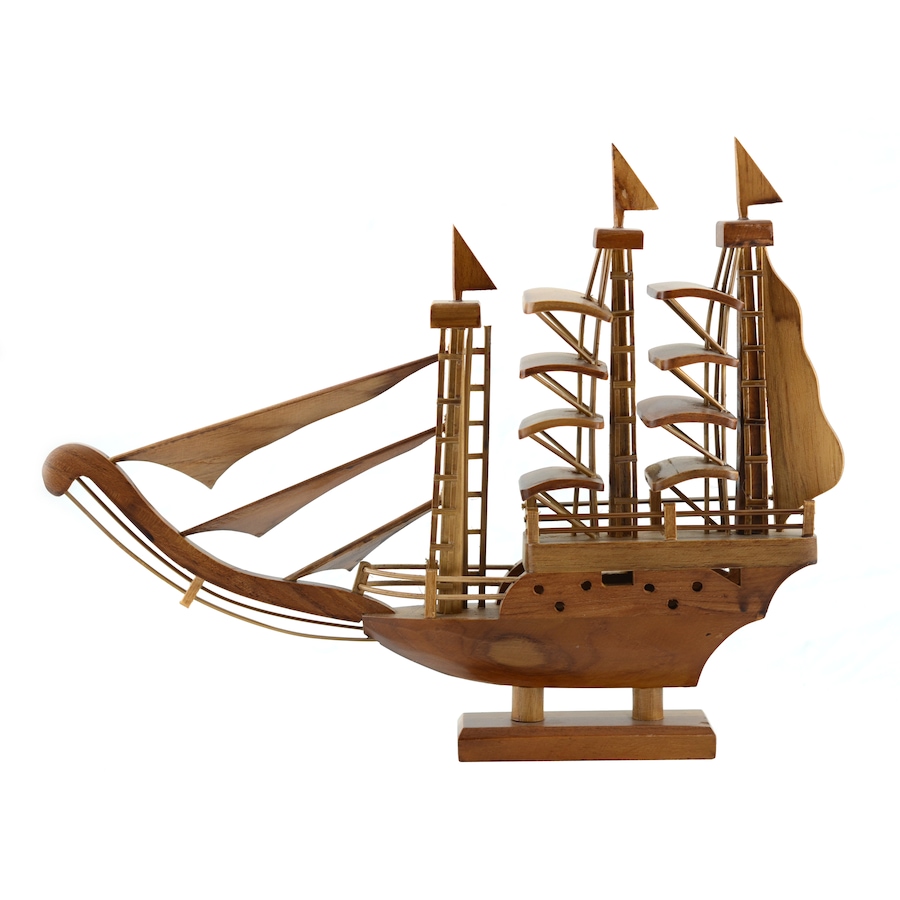 Image 678043_ALTMORE2.jpg, Product 678-043 / Price $29.99, Indonesian Woodcraft Sailboat - 14" from TSC All IN on TSC.ca's Home & Garden department