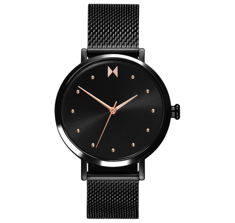 Image 679126.jpg, Product 679-126 / Price $170.00, MVMT - Ladies - Dot "Spin" Black Mesh Strap Ladies Watch from MVMT on TSC.ca's Jewellery department