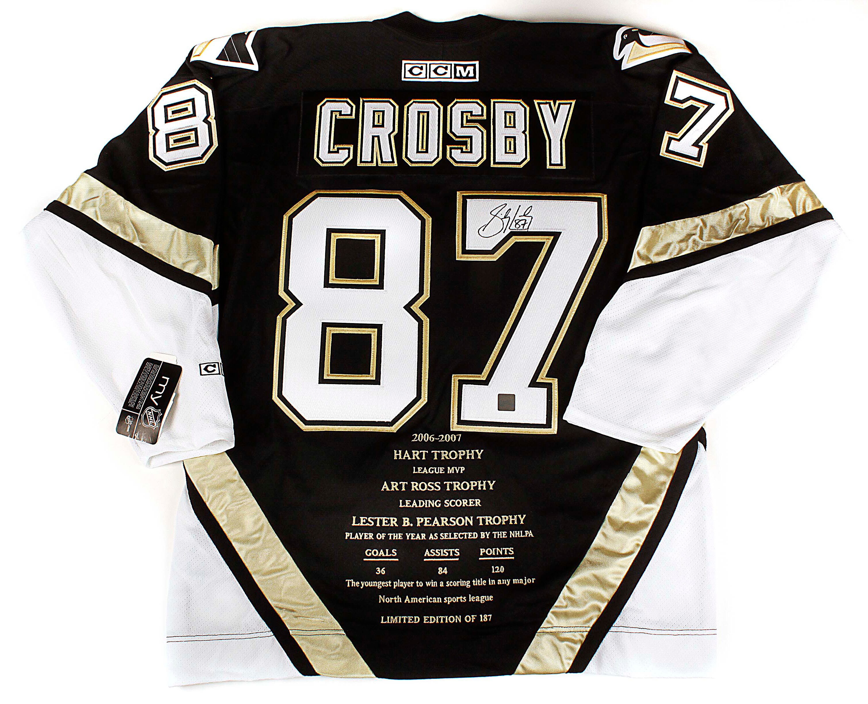 crosby autographed jersey