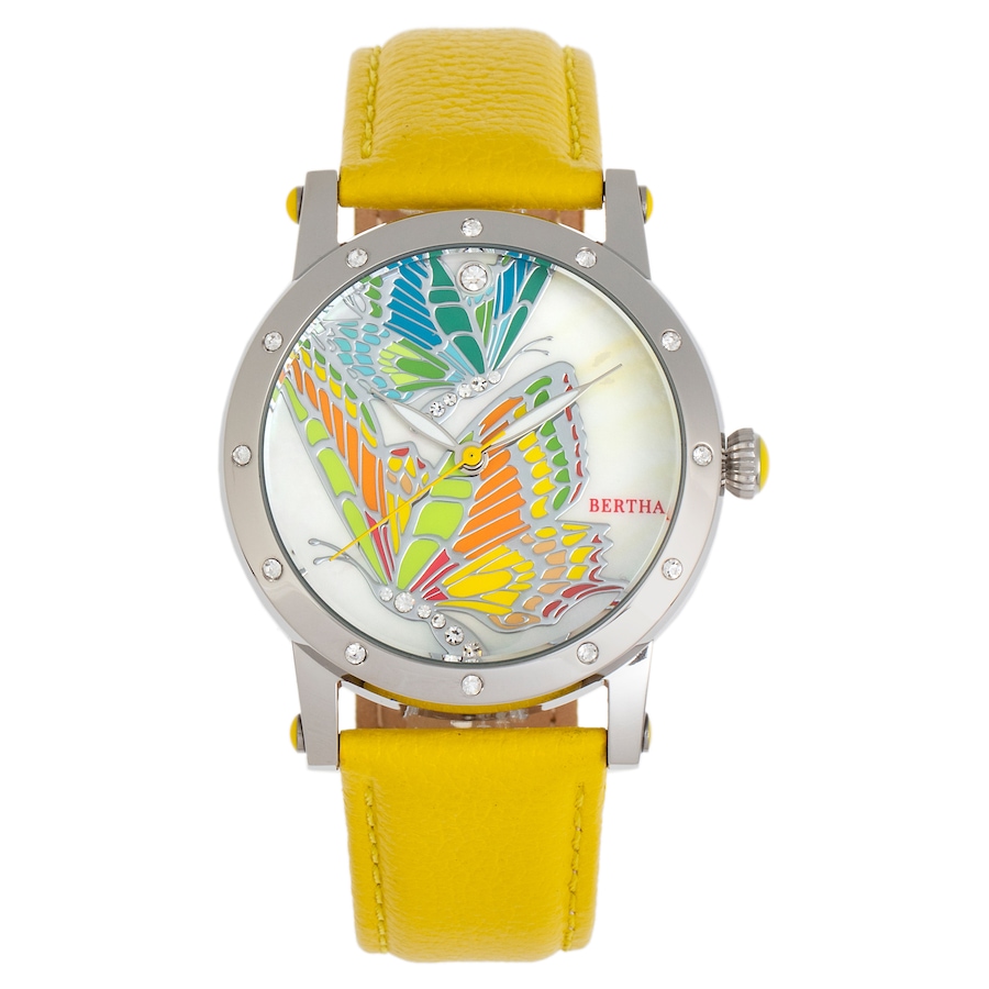 Image 681470_SILYW.jpg, Product 681-470 / Price $175.00, Bertha Isabella Mother of Pearl Leather Watch from Bertha on TSC.ca's Jewellery department