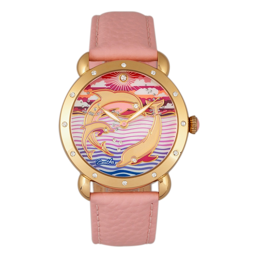Image 681472_GDPK.jpg, Product 681-472 / Price $205.00, Bertha Estrella Mother of Pearl Leather Watch from Bertha on TSC.ca's Jewellery department