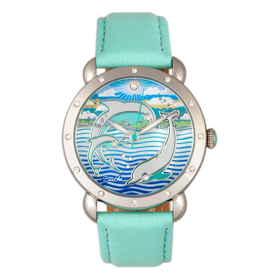 Image 681472_SVTU.jpg, Product 681-472 / Price $205.00, Bertha Estrella Mother of Pearl Leather Watch from Bertha on TSC.ca's Jewellery department