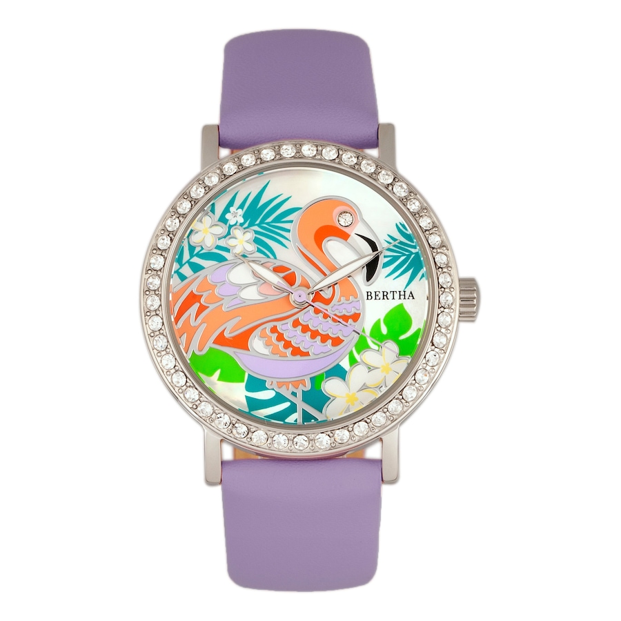 Image 682648_LAV.jpg, Product 682-648 / Price $205.00, Bertha Luna Mother of Pearl Leather Watch from Bertha on TSC.ca's Jewellery department