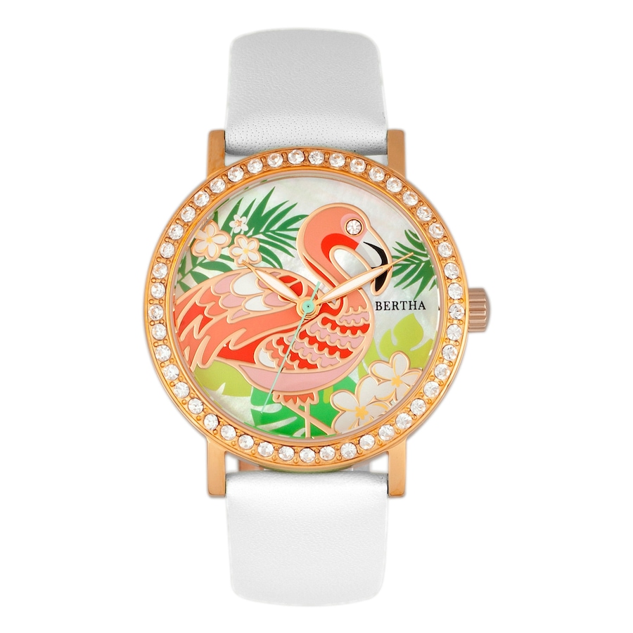Image 682648_WHT.jpg, Product 682-648 / Price $205.00, Bertha Luna Mother of Pearl Leather Watch from Bertha on TSC.ca's Jewellery department