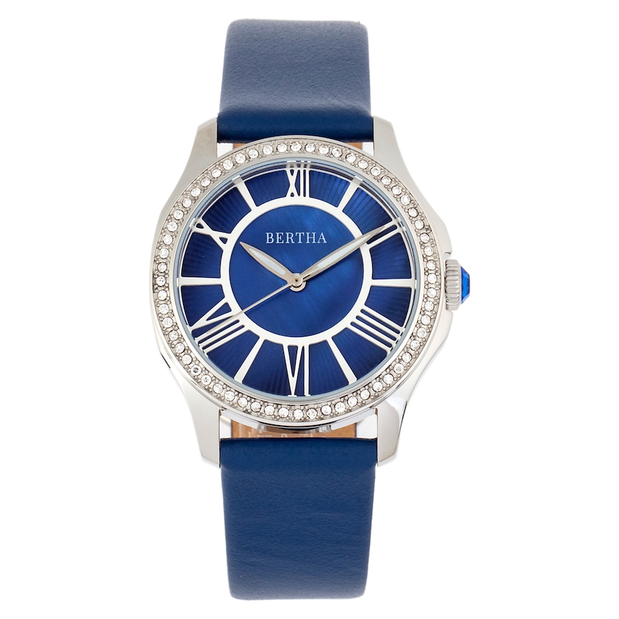 Image 683745_BLU.jpg, Product 683-745 / Price $221.00, Bertha Donna Mother of Pearl Leather Watch from Bertha on TSC.ca's Jewellery department
