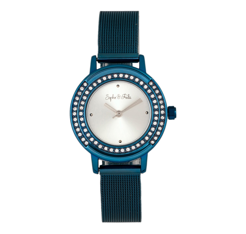 Image 683749_BLU.jpg, Product 683-749 / Price $126.00, Sophie and Freda Cambridge Bracelet Watch with Swarovski Crystals from Sophie and Freda on TSC.ca's Jewellery department