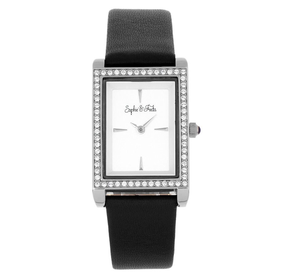 Image 684238_BLK.jpg, Product 684-238 / Price $131.00 - $147.00, Sophie and Freda Wilmington Watch with Swarovski Crystals from Sophie and Freda on TSC.ca's Jewellery department