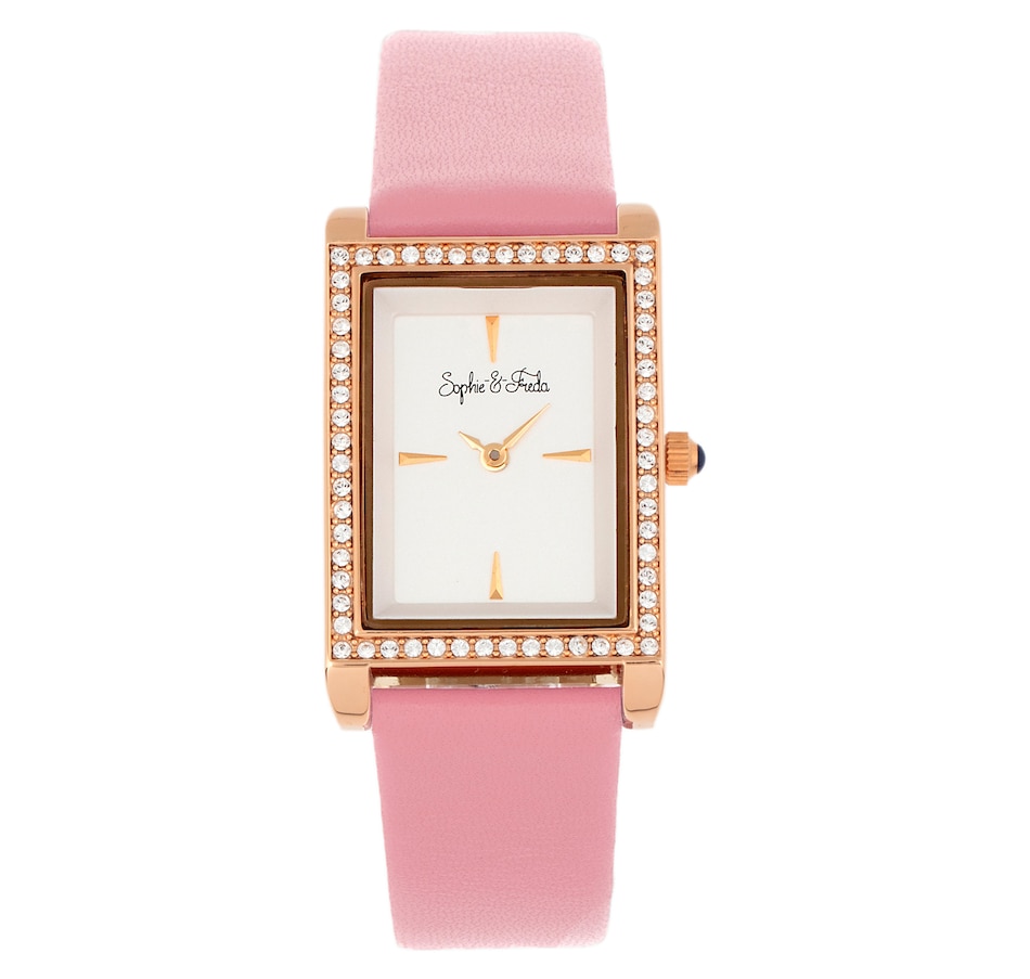 Image 684238_PNK.jpg, Product 684-238 / Price $131.00 - $147.00, Sophie and Freda Wilmington Watch with Swarovski Crystals from Sophie and Freda on TSC.ca's Jewellery department