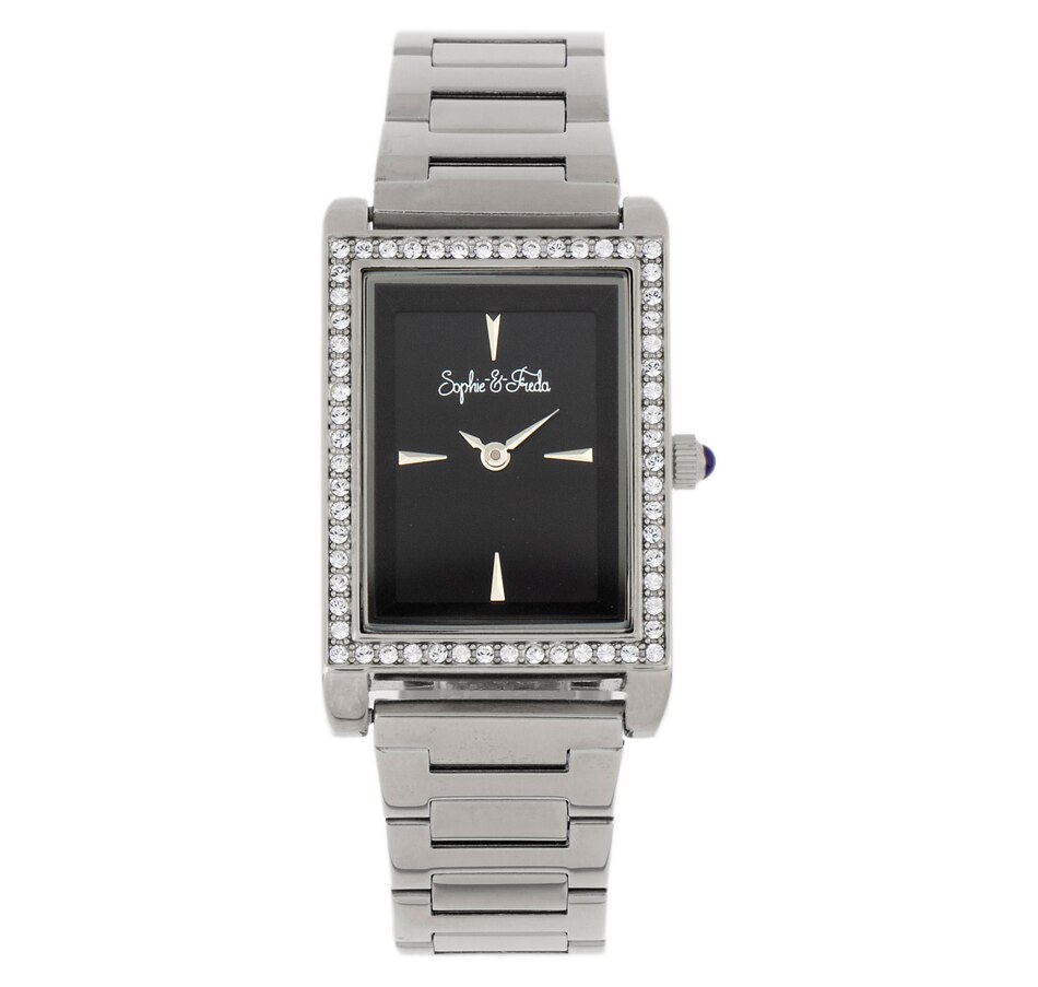 Image 684238_SIL.jpg, Product 684-238 / Price $131.00 - $147.00, Sophie and Freda Wilmington Watch with Swarovski Crystals from Sophie and Freda on TSC.ca's Jewellery department