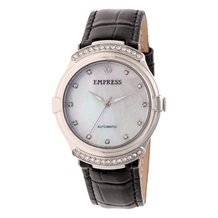 Image 684245_BLK.jpg, Product 684-245 / Price $295.00, Empress Francesca Automatic Mother of Pearl Leather Watch from Empress on TSC.ca's Jewellery department
