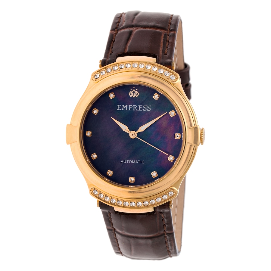 Image 684245_DBR.jpg, Product 684-245 / Price $295.00, Empress Francesca Automatic Mother of Pearl Leather Watch from Empress on TSC.ca's Jewellery department