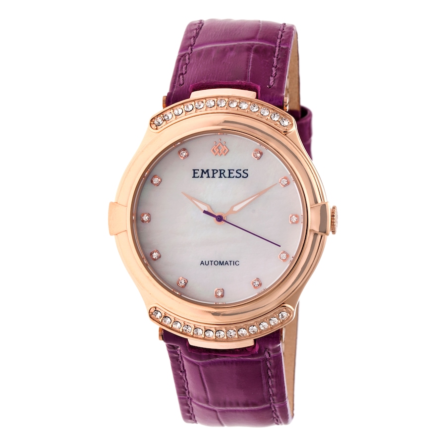 Image 684245_FUS.jpg, Product 684-245 / Price $295.00, Empress Francesca Automatic Mother of Pearl Leather Watch from Empress on TSC.ca's Jewellery department