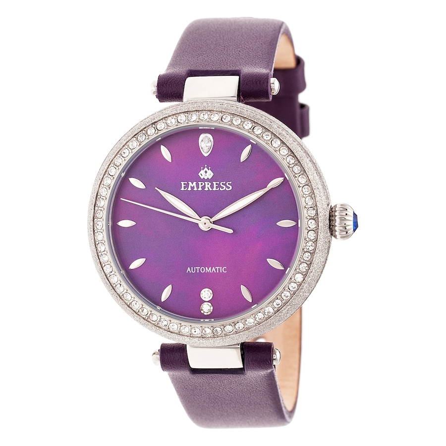 Image 684246_PUR.jpg, Product 684-246 / Price $375.00, Empress Louise Automatic Mother of Pearl Leather Watch from Empress on TSC.ca's Jewellery department