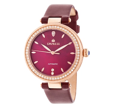 Empress Louise Automatic Mother of Pearl Leather Watch