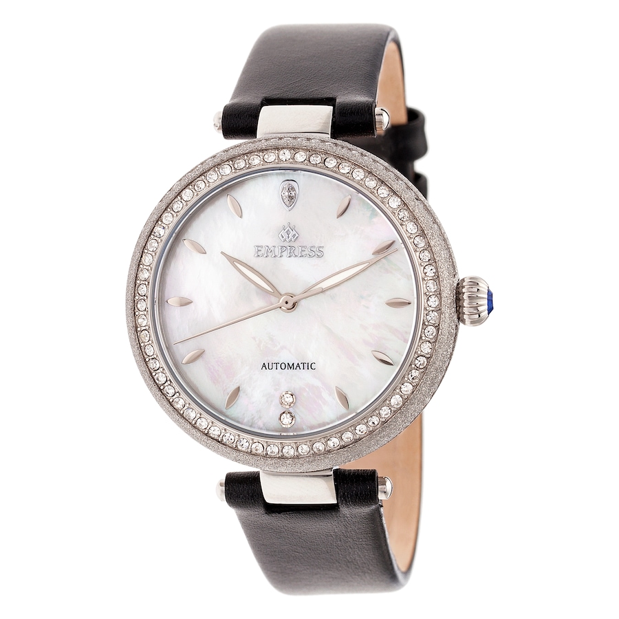 Image 684246_SIL.jpg, Product 684-246 / Price $375.00, Empress Louise Automatic Mother of Pearl Leather Watch from Empress on TSC.ca's Jewellery department