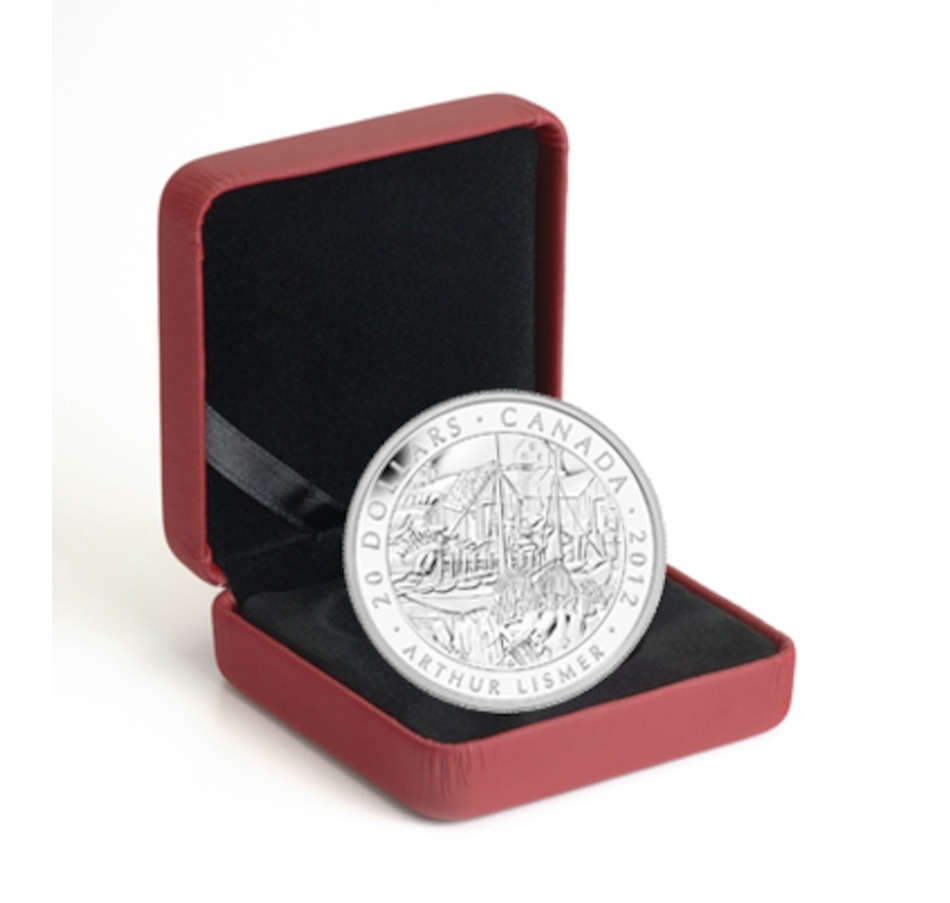 Image 684729_ALTMORE2.jpg, Product 684-729 / Price $89.95, 2012 $20 Fine Silver Coin from Arthur Lismer's Painting - Nova Scotia Fishing Village from Royal Canadian Mint (RCM) on TSC.ca's Coins department