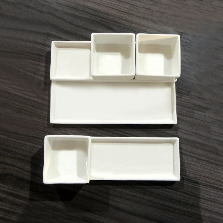 Image 685007.jpg, Product 685-007 / Price $37.95, White Tie 6-Piece Stackable Plate And Bowl Combo Set from White Tie Dinnerware on TSC.ca's Kitchen department