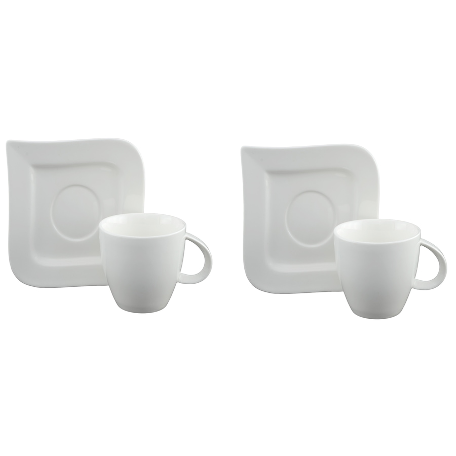 Image 685033.jpg, Product 685-033 / Price $29.95, Du Lait Delight Tea/Coffee Cup and Saucer, Set of 2 from Du Lait on TSC.ca's Kitchen department