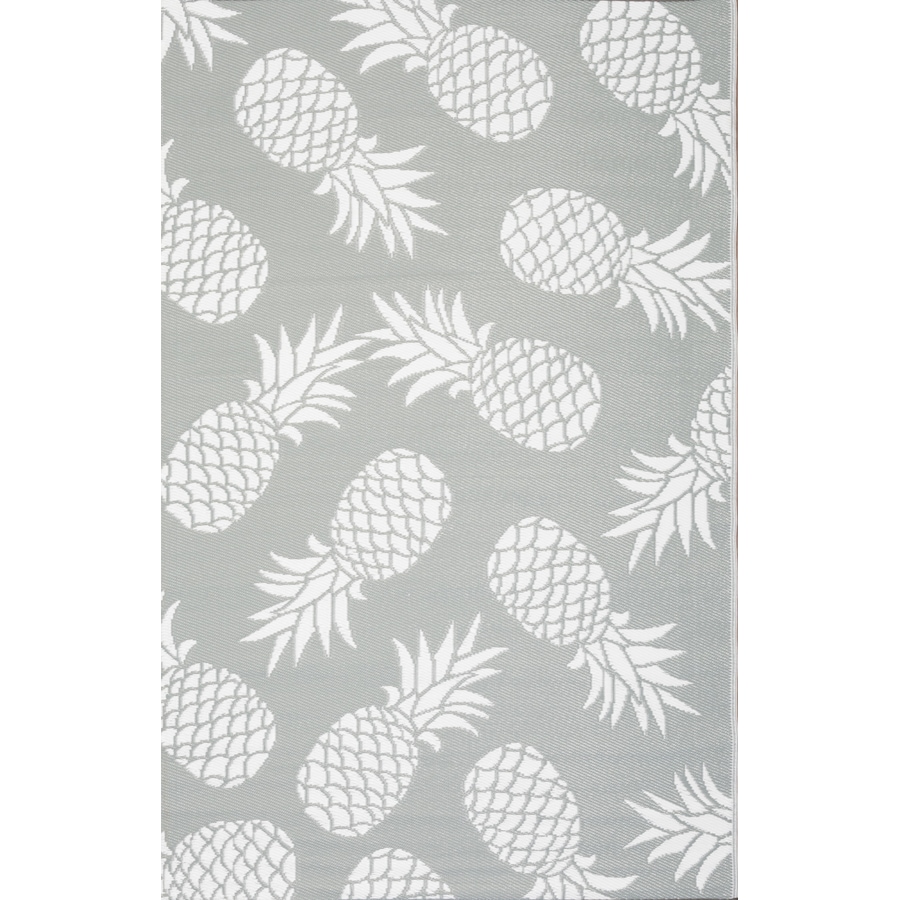 Image 685490.jpg, Product 685-490 / Price $28.00 - $62.00, Viana Indoor/Outdoor Reversible Plastic Rug, Grey Pineapple from Viana Inc on TSC.ca's Home & Garden department
