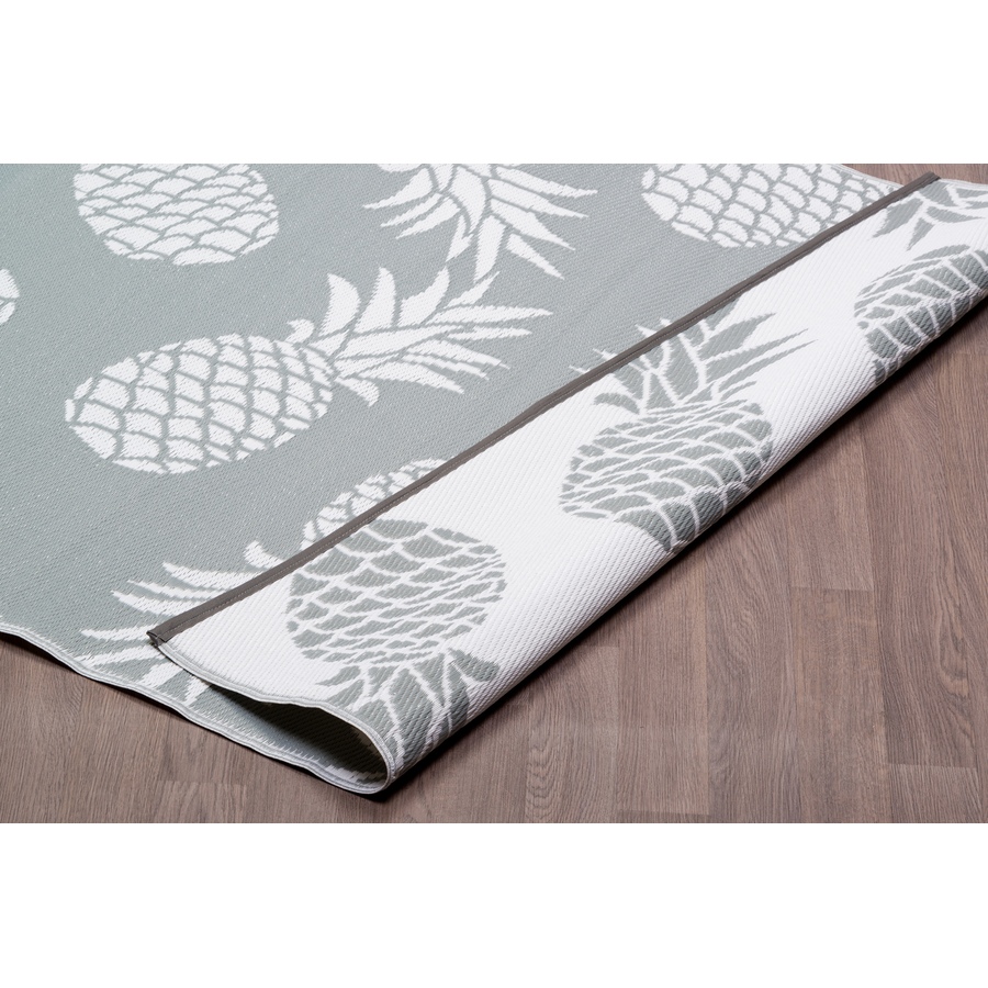 Image 685490_ALTMORE2.jpg, Product 685-490 / Price $28.00 - $62.00, Viana Indoor/Outdoor Reversible Plastic Rug, Grey Pineapple from Viana Inc on TSC.ca's Home & Garden department