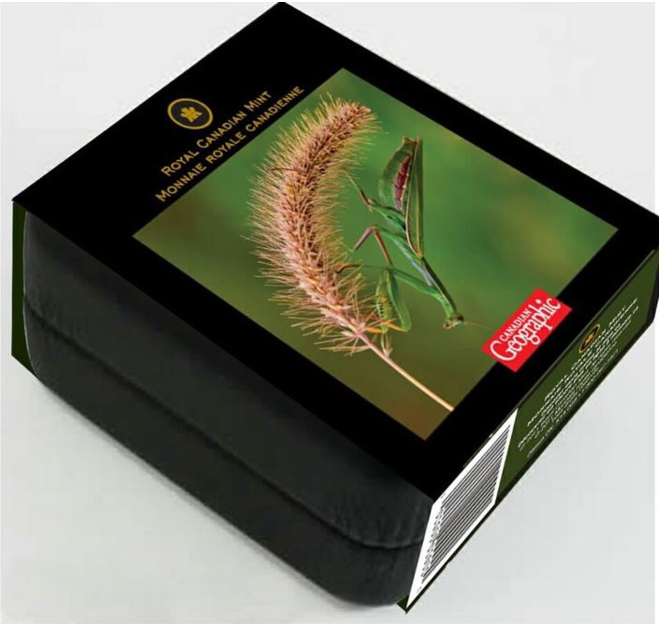 Image 685540_ALTMORE3.jpg, Product 685-540 / Price $69.95, 2012 $10 Fine Silver Coin Praying Mantis from Royal Canadian Mint (RCM) on TSC.ca's Coins department