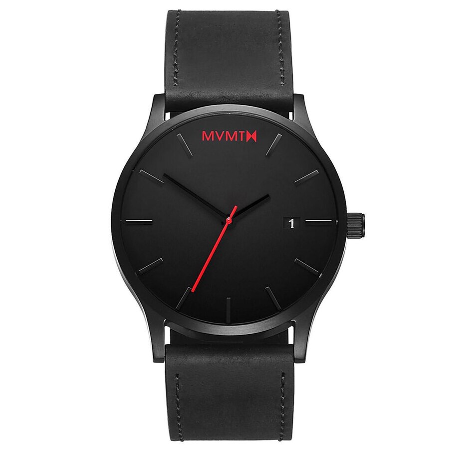 Image 686627.jpg, Product 686-627 / Price $147.00, MVMT Men's Black Leather Classic Watch from MVMT on TSC.ca's Jewellery department