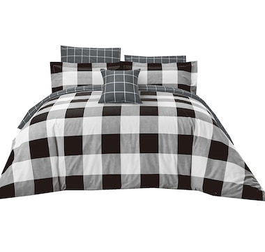 North Home Dynasty 100% Cotton 4-Piece Duvet Cover Set