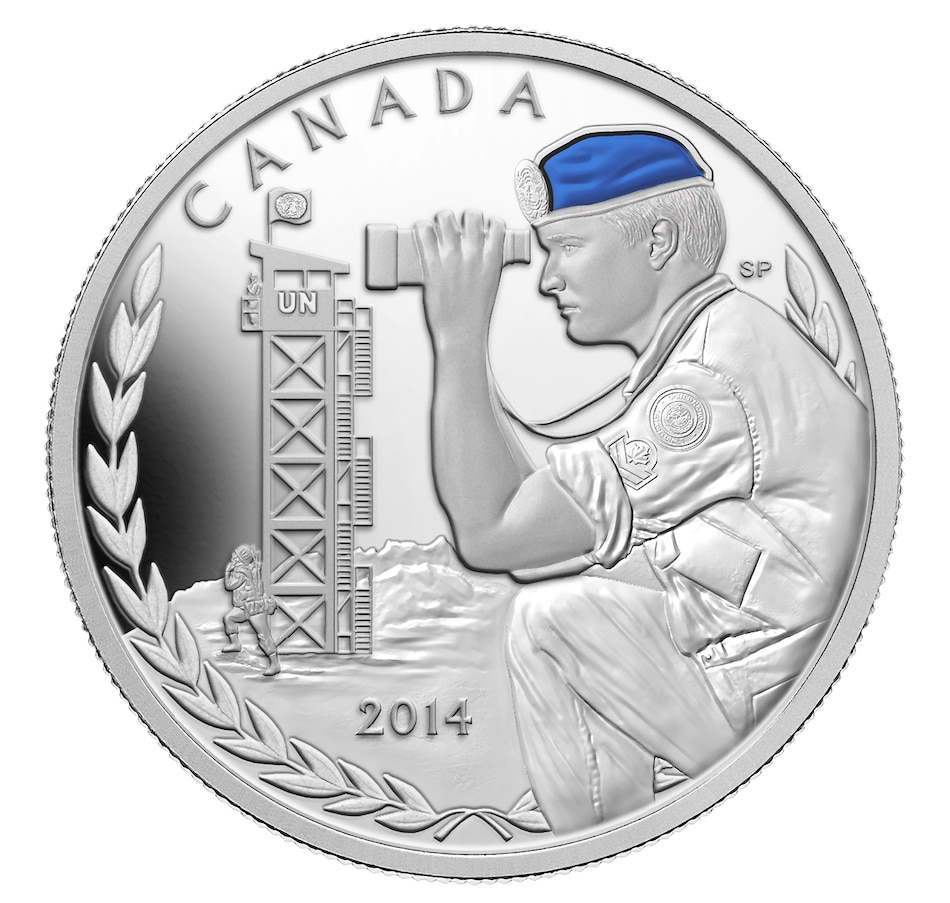 Image 688887.jpg, Product 688-887 / Price $114.95, 2014 $20 Fine Silver Coin 50th Anniversary of Canadian Peacekeeping in Cyprus from Royal Canadian Mint (RCM) on TSC.ca's Coins department
