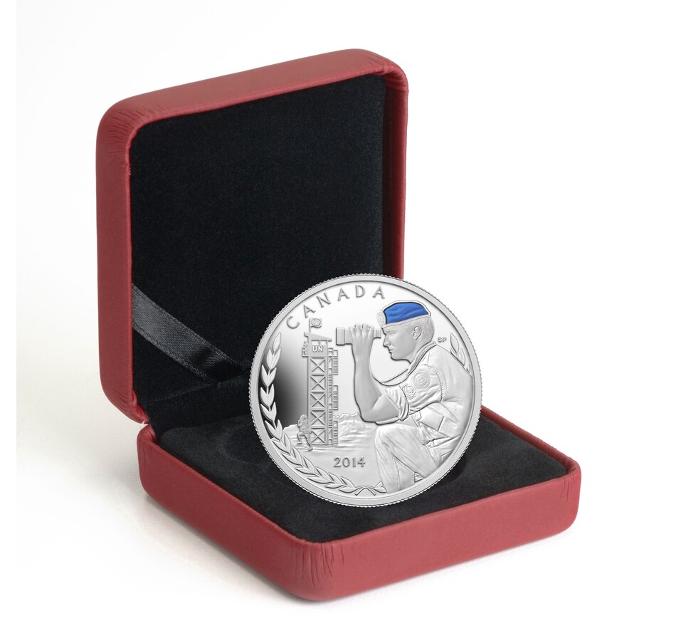 Image 688887_ALTMORE2.jpg, Product 688-887 / Price $114.95, 2014 $20 Fine Silver Coin 50th Anniversary of Canadian Peacekeeping in Cyprus from Royal Canadian Mint (RCM) on TSC.ca's Coins department