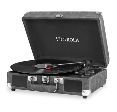 Victrola Bluetooth Suitcase Record Player with 3-Speed Turntable