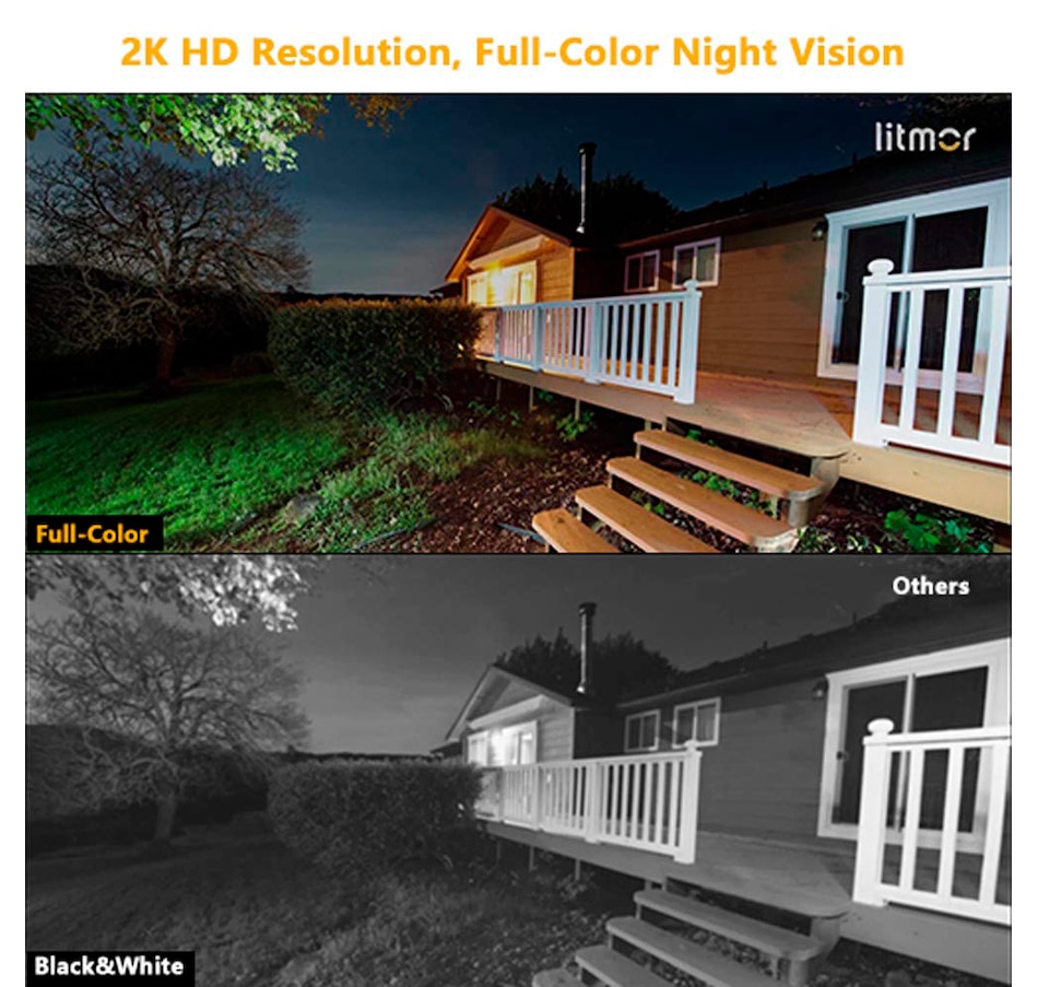 Image 691370_ALTMORE6.jpg, Product 691-370 / Price $266.99, Litmor Capsule A.I.-Powered Floodlight Camera on TSC.ca's Home & Garden department