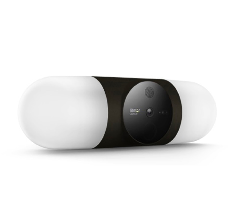 Image 691370_BLK.jpg, Product 691-370 / Price $266.99, Litmor Capsule A.I.-Powered Floodlight Camera on TSC.ca's Home & Garden department