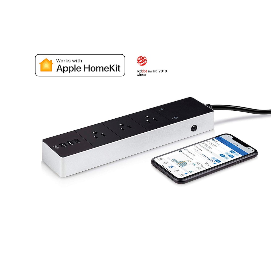 Image 691460_ALTMORE2.jpg, Product 691-460 / Price $149.99, Eve Energy Strip Smart Triple-Outlet and Power Meter with Apple Homekit Technology (10027833) on TSC.ca's Electronics department