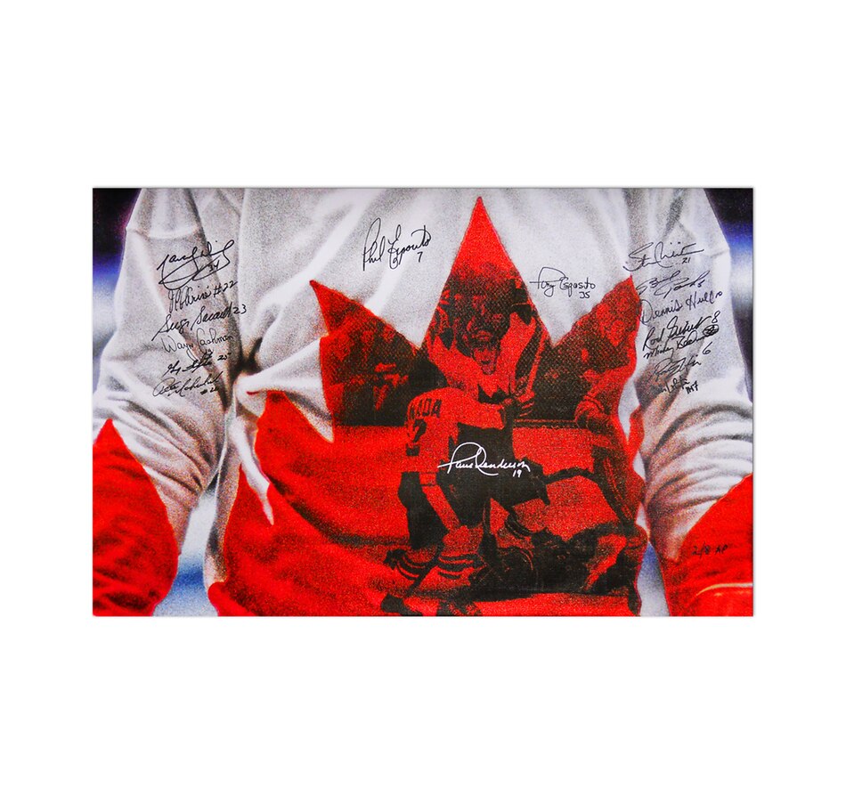 Image 691610.jpg, Product 691-610 / Price $1,399.99, Team Canada 1972 Multi-Signed Canvas-16 Signature from Fanatics on TSC.ca's Sports department