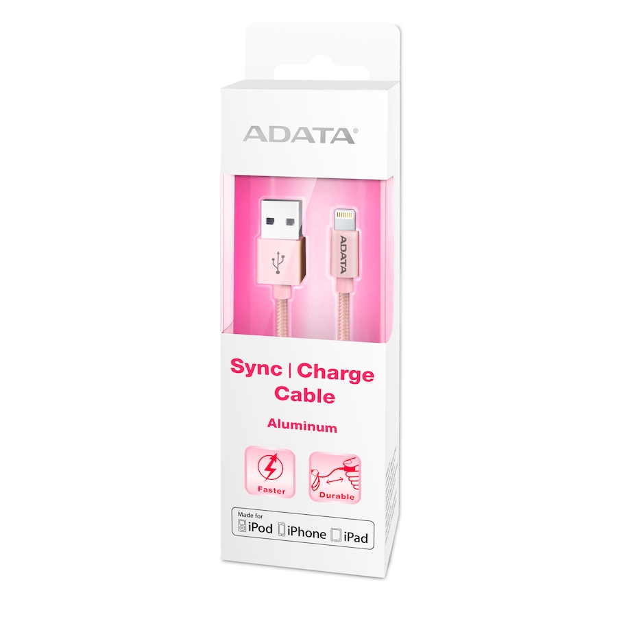 Image 691735_RGL.jpg, Product 691-735 / Price $21.99, Adata MFI Lightning Cable and USB-A 2.0 (Aluminum) from Adata on TSC.ca's Electronics department
