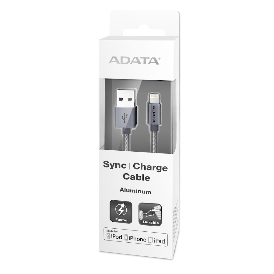 Image 691735_TI.jpg, Product 691-735 / Price $21.99, Adata MFI Lightning Cable and USB-A 2.0 (Aluminum) from Adata on TSC.ca's Electronics department